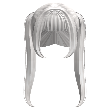 White Long Bangs Ponytails | Roblox Item - Rolimon's