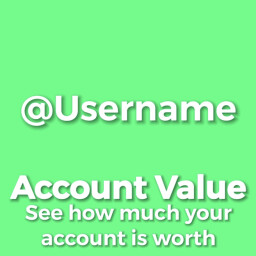 [Usernames] Account Value - Roblox Game Cover