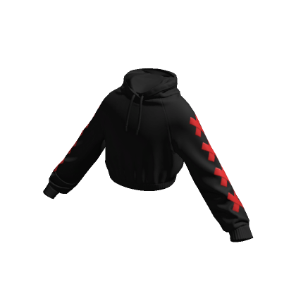 Red and hot sale black hoodie roblox