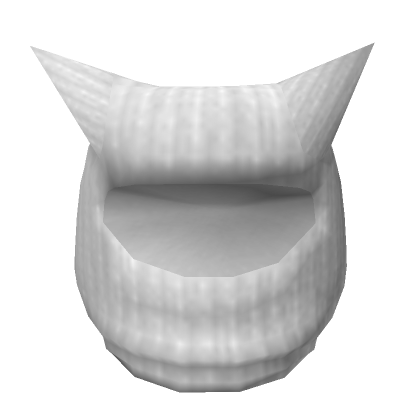 Roblox Item White Cat Balaclava Mask