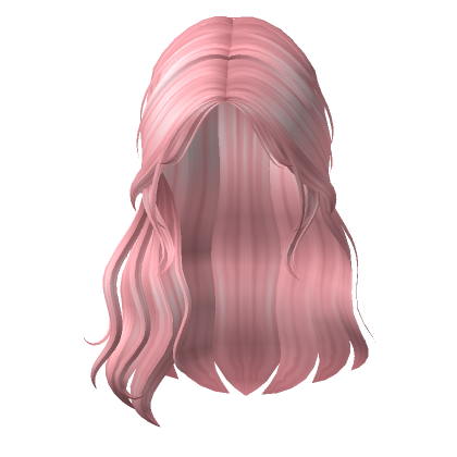 Pink Wavy Girl Hair's Code & Price - RblxTrade
