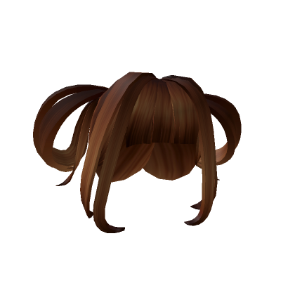 Roblox Item Brown Double Looped Pigtails