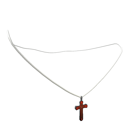 Red store cross pendant