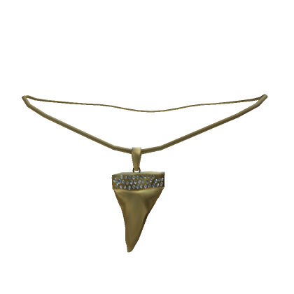 Gold Shark-Tooth Necklace - Roblox