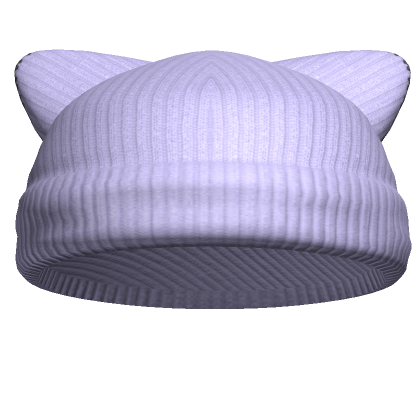 Emo Cat Eared Beanie White's Code & Price - RblxTrade