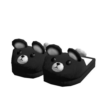 Black clearance bear slippers