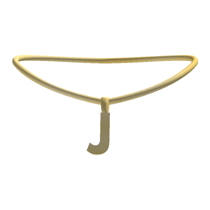 3.0 Initial Necklace Gold - J - Roblox