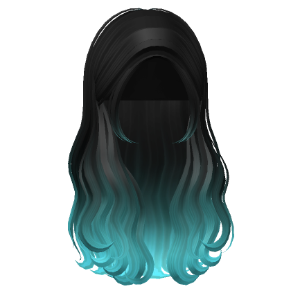 Medium Length Messy Hair(Blue Black)'s Code & Price - RblxTrade