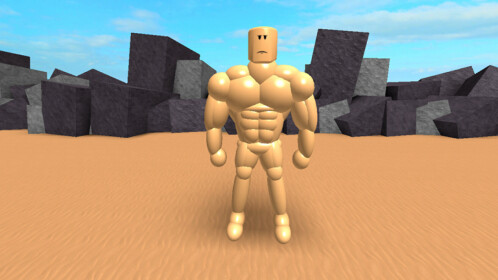 Getting The BIGGEST MUSCLES In ROBLOX! (Simulator) 