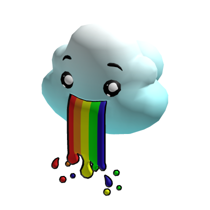 Roblox Item Cloud Rainbow Barf Pet