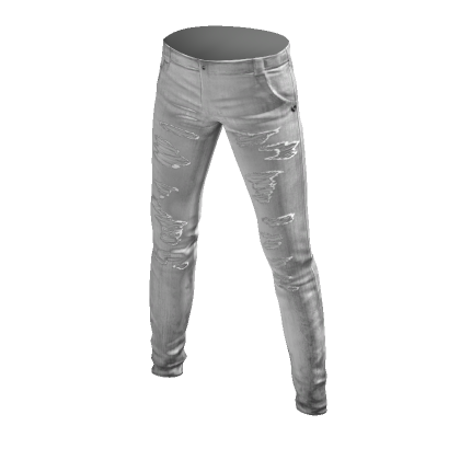 Distressed Jeans White's Code & Price - RblxTrade