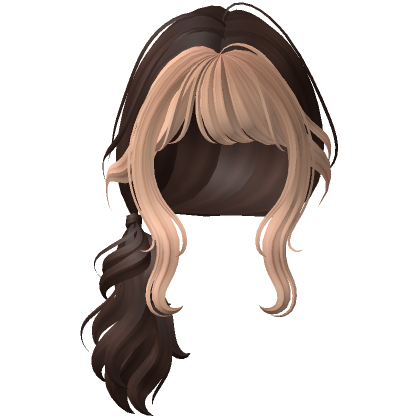 Over The Shoulder Ponytail (Brown to Blonde) | Roblox Item - Rolimon's