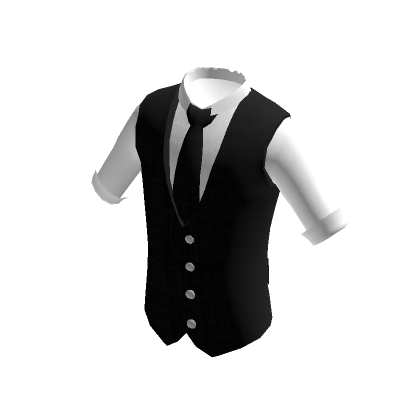 White Shirt & Formal Black Vest | Roblox Item - Rolimon'S