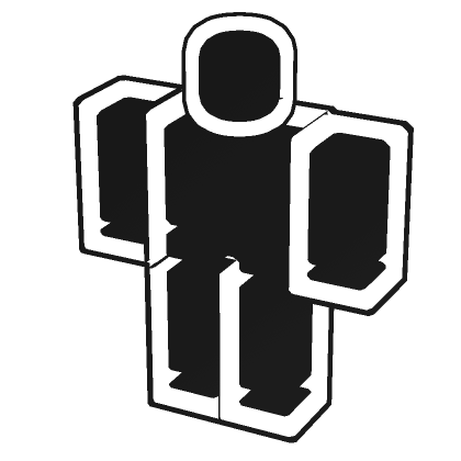 (1.0) White Black Double Outline Full Avatar | Roblox Item - Rolimon's