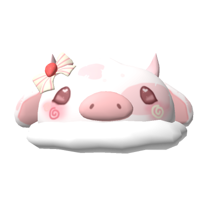 cute kawaii strawberry cow hat | Roblox Item - Rolimon's