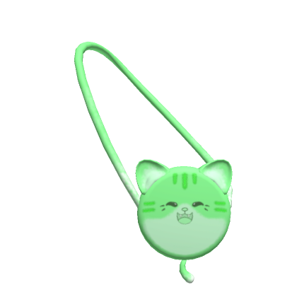 Roblox Item Green Cat Purse 