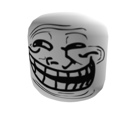 Inverted Troll Face Head