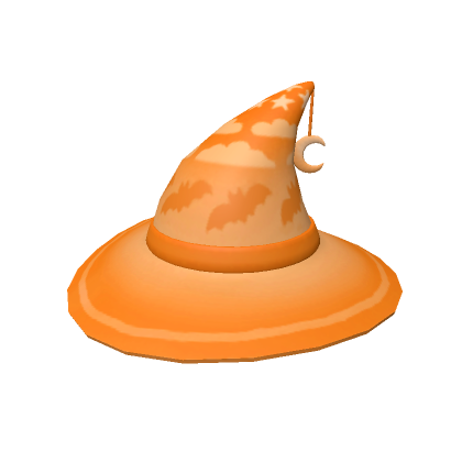 Roblox Item Orange Night Sky Witch Hat