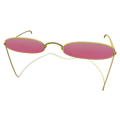 Roblox Item Pink & Gold Retro Aesthetic Sunglasses