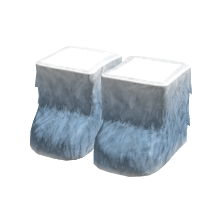 🍀Fluffy Fur Boots (Sky Blue)'s Code & Price - RblxTrade