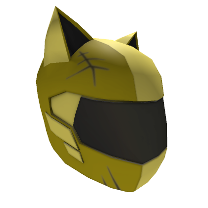 Roblox Item Yellow Cat Motorcycle Helmet