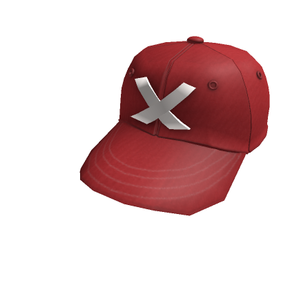 X Red Baseball Cap Roblox