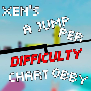 Xen é um salto por gráfico de dificuldade Obby