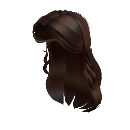 Swept Back Long Hair In Brown | Roblox Item - Rolimon'S