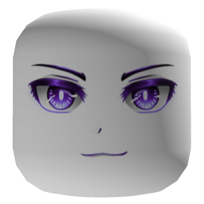 Purple Confident Anime Face Mask | Roblox Item - Rolimon's