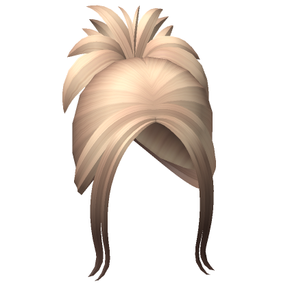 Blonde to Brown Spiky Y2K Bun Hair | Roblox Item - Rolimon's