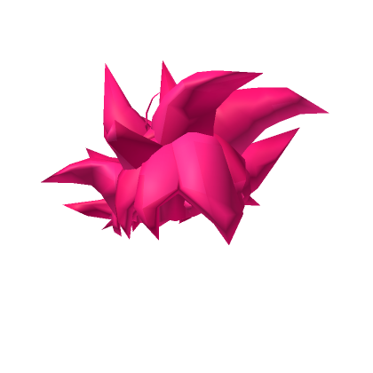 Roblox Item Neon Hot Pink Very Spiky Anime Hair