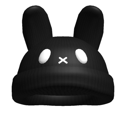 Black Emo Bunny Beanie's Code & Price - RblxTrade
