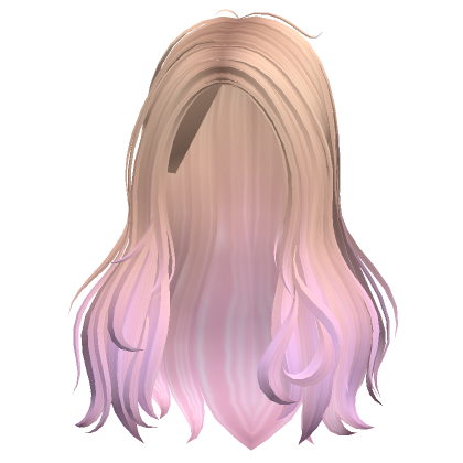 Flowy Natural Wavy Anime Messy Hair Cotton Candy - Roblox