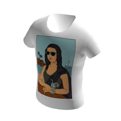 Threadless Mona Lisa Summer T-Shirt's Code & Price - RblxTrade