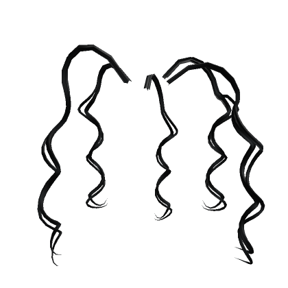 Black curly sales hair extensions roblox
