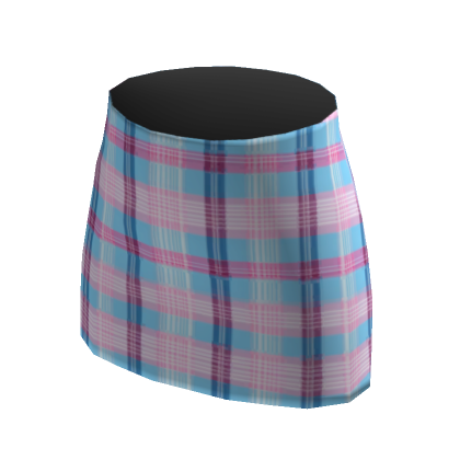 Pink plaid 2024 skirt roblox