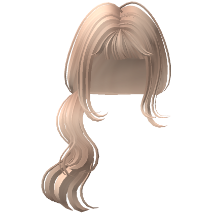 Blonde Wavy Long Low Ponytail - Roblox