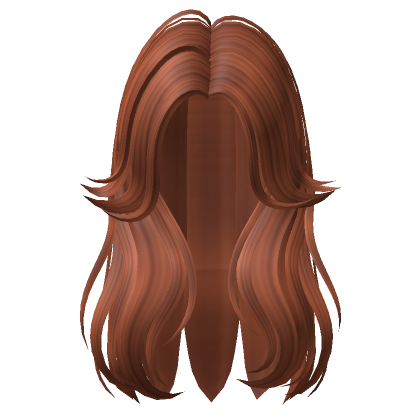 Roblox Item Wavy Long Layered Hair (Ginger)