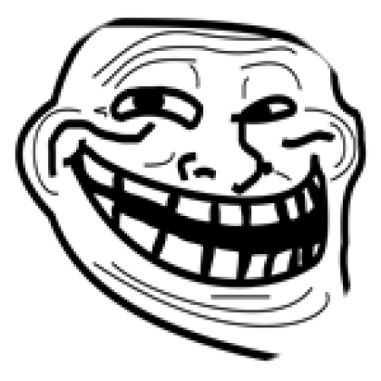 Trollface  Roblox, face, text png