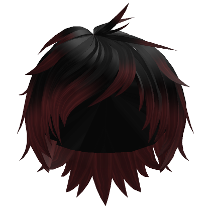 Emo Boy Hair in Red  Roblox Item - Rolimon's