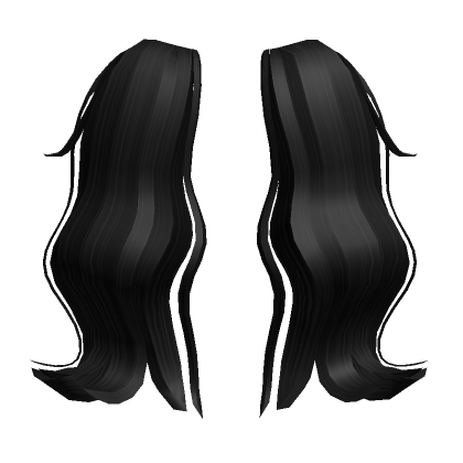 Wavy Pigtails Extension in Black to White