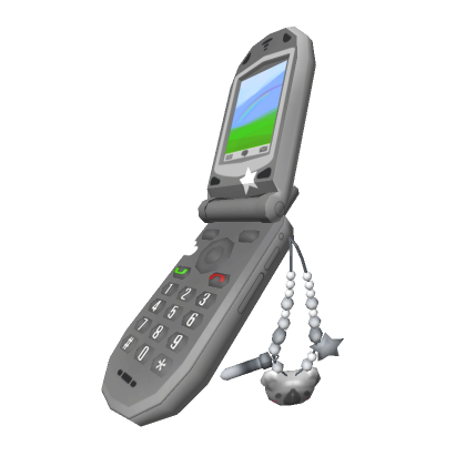 Cute Y2K Flip Phone Silver | Roblox Item - Rolimon's
