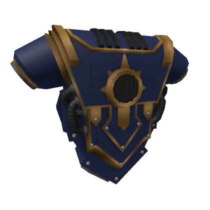 Roblox Item Blue Gold Relic Praetorian Backpack