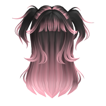 Flowy Natural Wavy Anime Messy Hair Pink - Roblox