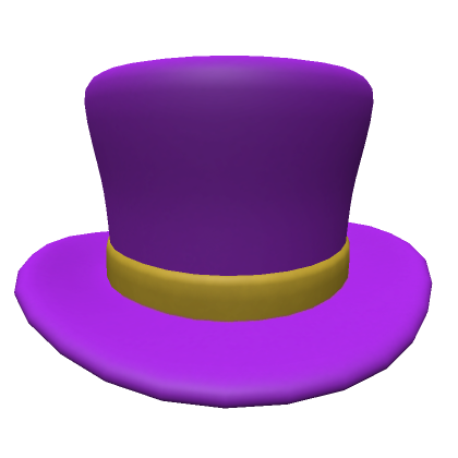 Roblox Item Purple & Gold Top Hat