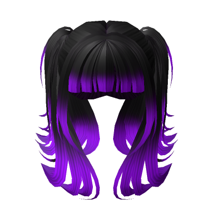 Roblox Item Black to Purple Hair