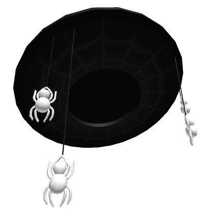 Roblox Item Wide brim hat with hanging spiders