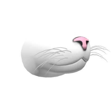 Roblox Item Pink Nose White Cat Snout