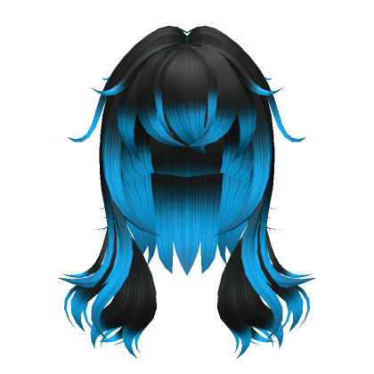Blue Manga Hero Hair - Roblox  Black hair roblox, Platinum hair