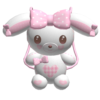 Pink/White Bunny Plush Backpack AD10341 – Andester